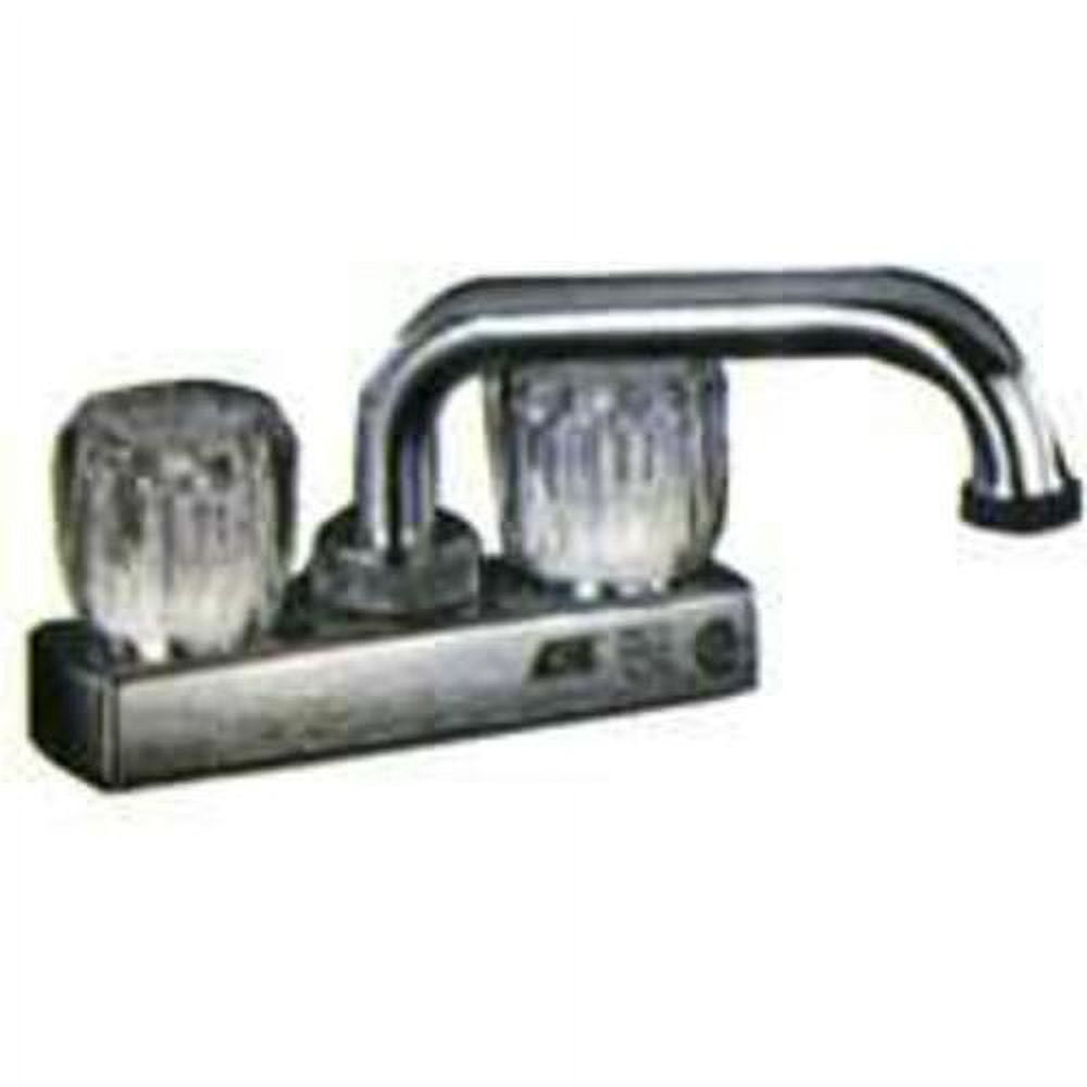 Chrome Dual Handle Low Arc Laundry Faucet