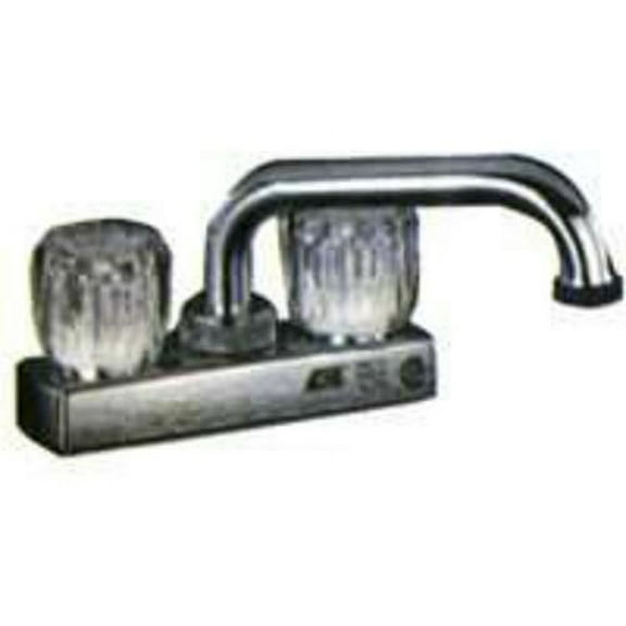 Boston Harbor Non-Metallic Laundry Faucet, 2 Handle, 7.48 in L x 6.3 in W x 7.87 in H, Chrome