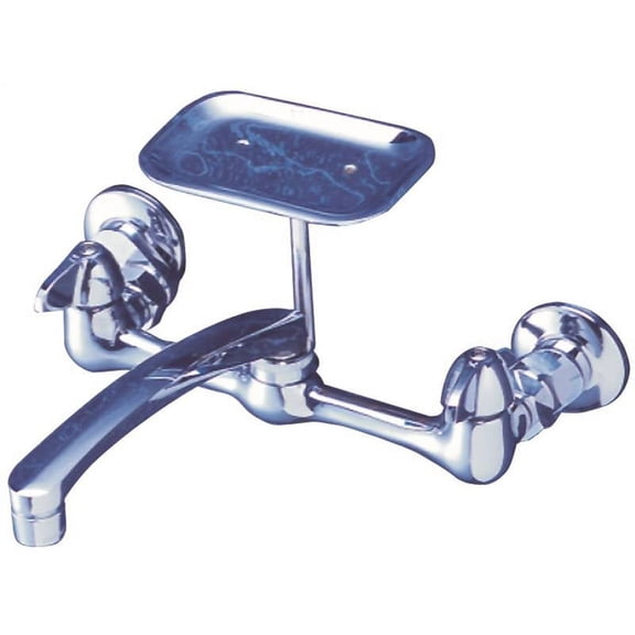 Boston Harbor PF6363204 Laundry Faucet With Soap Dish, Polished Chrome