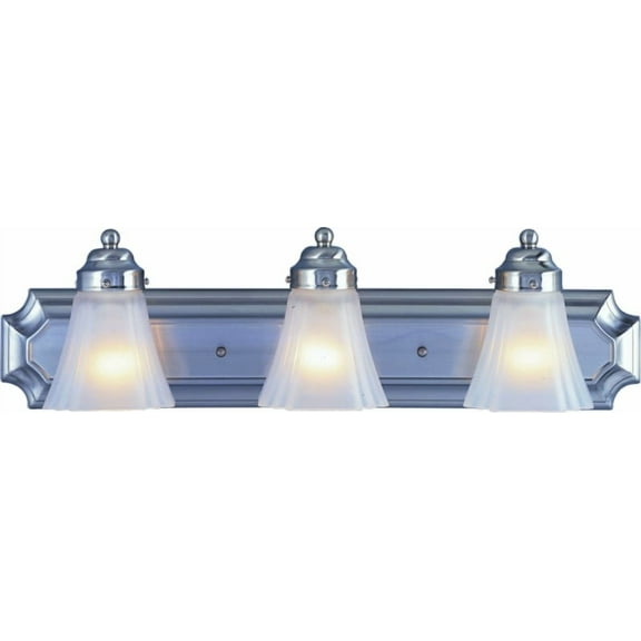 Boston Harbor RF-V-044-BN Three Light Vanity Wall Fixtures, Satin Nickel
