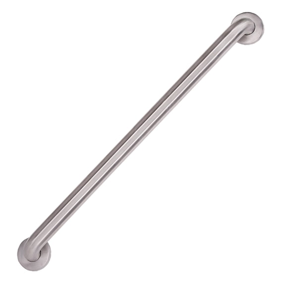 "Boston Harbor Heavy-Duty Safety Grab Bar, 1-1/2 in Dia x 30 in L, Stainless Steel"