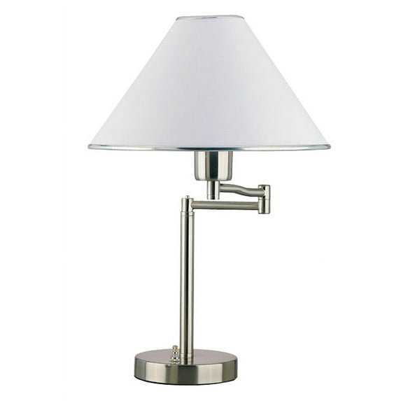 Boston Harbor TL-TB-8008-3L Swing Arm Adjustable Desk Lamp 60 W A19 2705 Satin Nickel