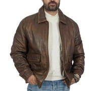 Boston Harbour Callister Vintage Bomber Leather Jacket for Mens, Winter Mens Jackets, Sizes S-3XL