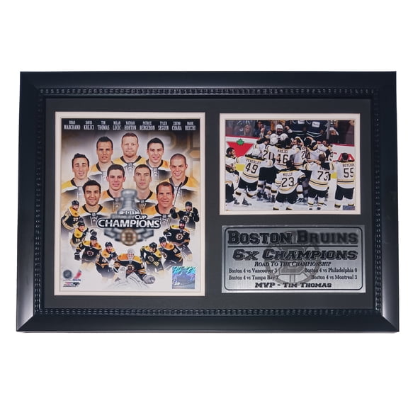 Boston - Hockey 12x18 Frame 6x Champions