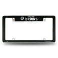 Boston Hockey Bruins Chrome Metal License Plate Frame Carbon Fiber