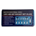 thumbnail image 1 of Boston Industrial 13 pcs. Hex Bit Socket Set SAE, 1 of 1
