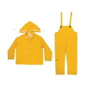 Boston Industrial 35 Mil Rain Suit - 3 Pieces - Size Medium