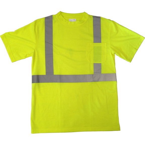 Boston Industrial High Visibility Class 2 T-shirt with Reflective Stripes - Size 5XL