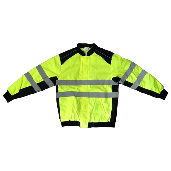 Boston Industrial High Visibility Class III Lime Spring Jacket, 2XL
