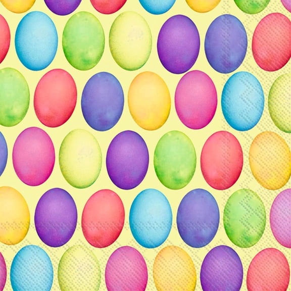 Boston International Paper Napkins, 20-Count Cocktail Size, Happy Easter Eggs