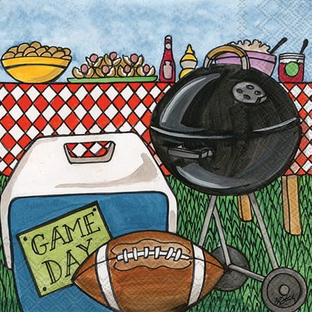 Boston International - 3-Ply 5" Cocktail Napkins - Game Day