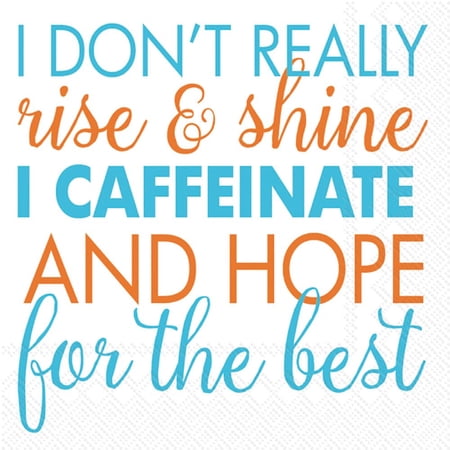 Boston International - 3-Ply 5" Cocktail Napkins - Rise & Shine