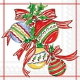 thumbnail image 1 of Boston International - 3-Ply 6.5" Lunch Napkins - Christmas Bells, 1 of 2