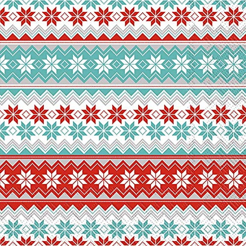 Boston International Roseanne Beck Holiday Napkins - 20 Pack Reindeer Print Lunch Size