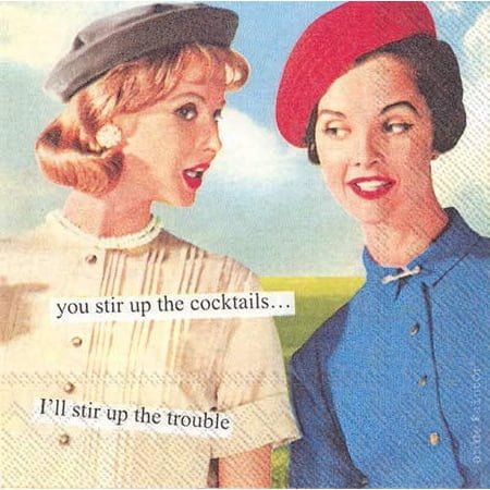 Boston International Anne Taintor - Stir Up Cocktail Napkin