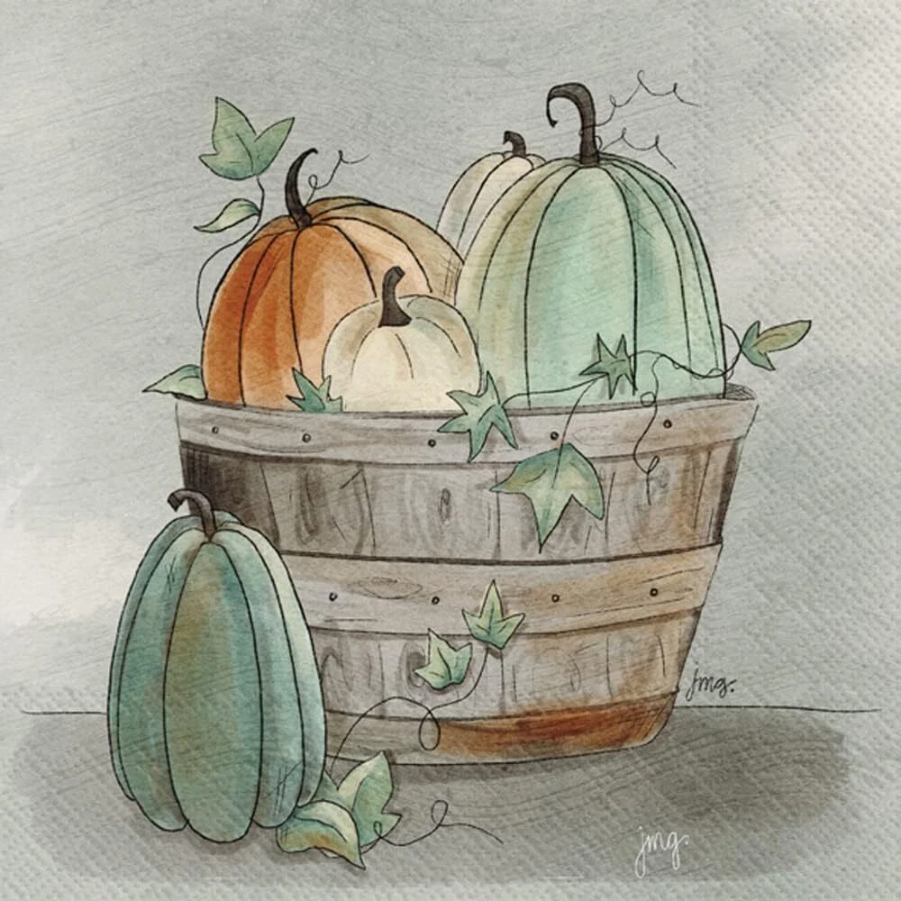 Boston International Ihr Fall Autumn Halloween Thanksgiving 3-Ply Paper Napkins