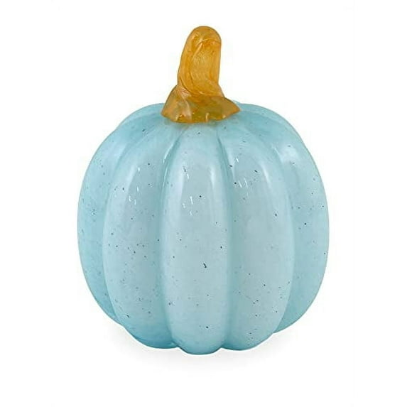 Boston International - Mini Glass Pumpkin - Aqua