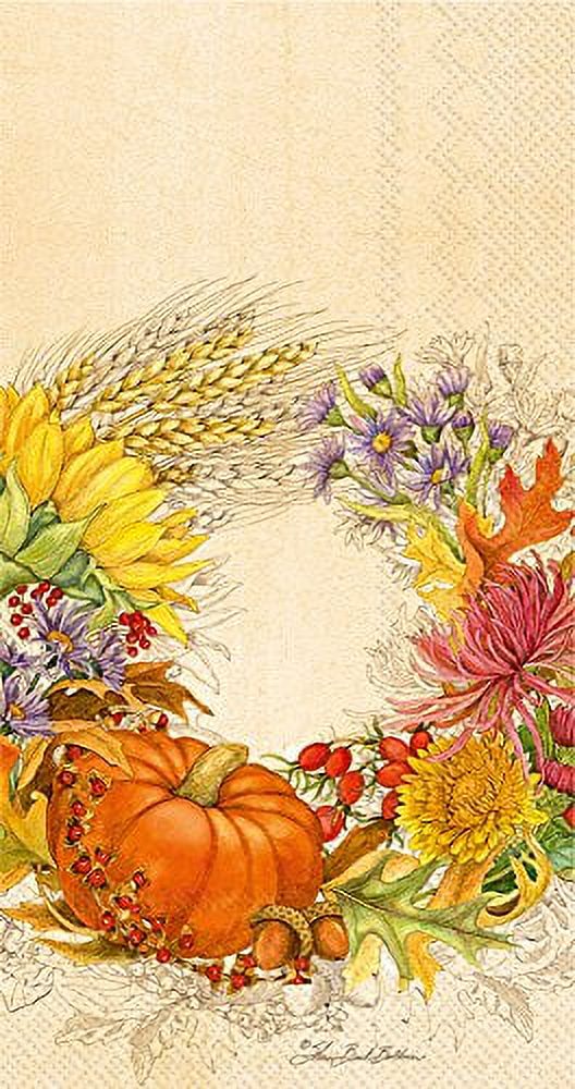 Boston International Paper Guest Towel Beautiful Harvest