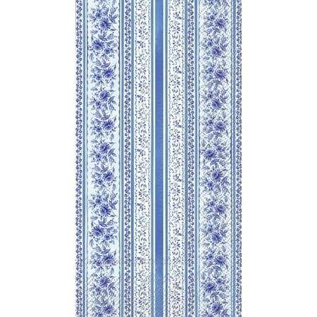 Boston International Rosanne Beck Everyday IHR 3-Ply Guest Towel Buffet Paper Napkins, 16-Count, Blue Medallion