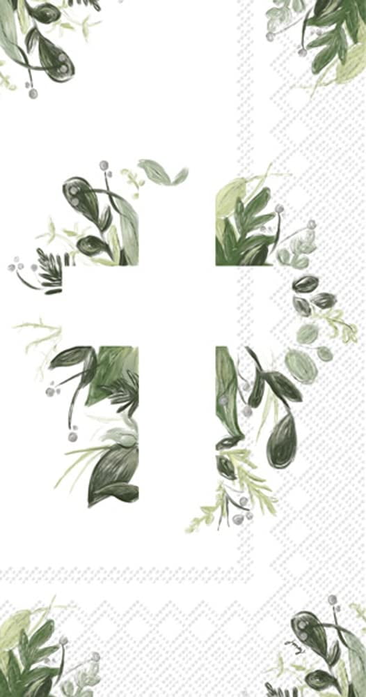 IHR Papierservietten „Ewige Liebe“ – 3-lagig & Französisches Design | 16 Stück, 21,6 X 11,4 Cm