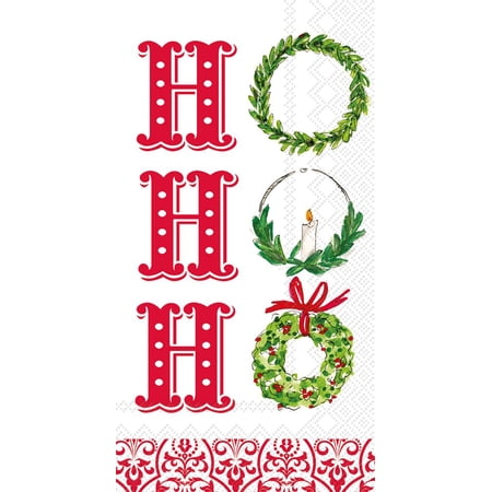 Boston International - Paper Guest Towel - X-Mas Ho Ho Ho
