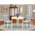 thumbnail image 1 of Boston Kitchen Table Set - Linen White & Baby Blue, Set of 2, 1 of 1