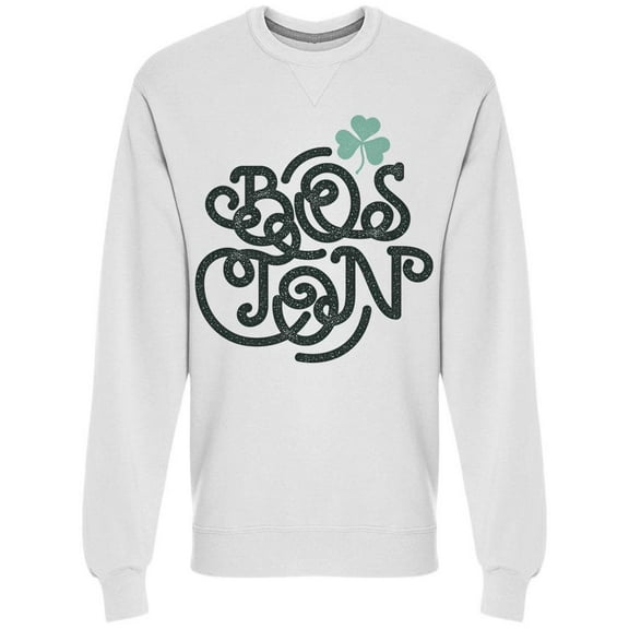 Boston Leaf Clover Sweatshirt Men -Image by Shutterstock, Male 3X-Large