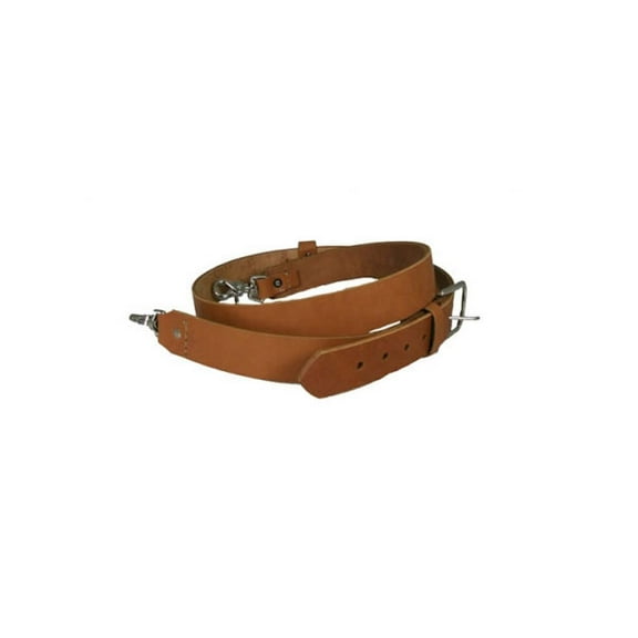 Boston Leather 1.25" Radio Strap, Tan Size: X-Long