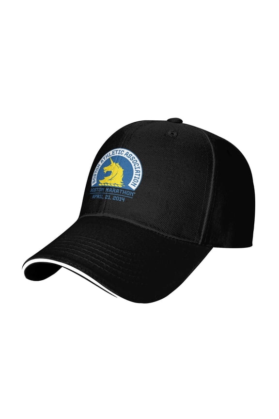 Boston Marathon Logo Casual Sandwich Baseball Cap Adjustable For Men For Women