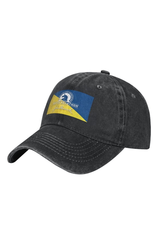 Boston Marathon Logo Hat Adjustable Baseball Cap Cotton Cowboy Hat, Fashionable For Man Woman