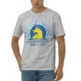 Boston Marathon Logo Men'S 170g Combed Cotton Short Sleeve TShirt