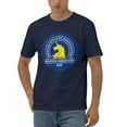Boston Marathon Men'S 170g Combed Cotton Short Sleeve TShirt