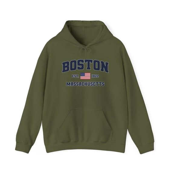 Boston Massachusetts Hoodie Gifts Hooded Sweatshirt Pullover Shirt