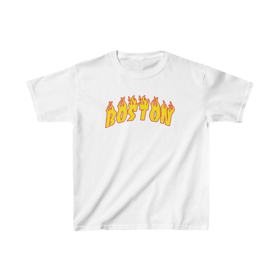 Boston Massachusetts MA Kids Shirt Gifts Boys Girls Youth Tee Tshirt