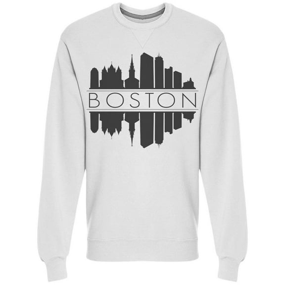 Boston Massachusetts  Mirror Sweatshirt Men -Image by Shutterstock, Male 3X-Large