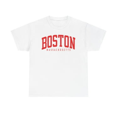 Boston Massachusetts Shirt Gifts Tshirt Tee Crew Neck