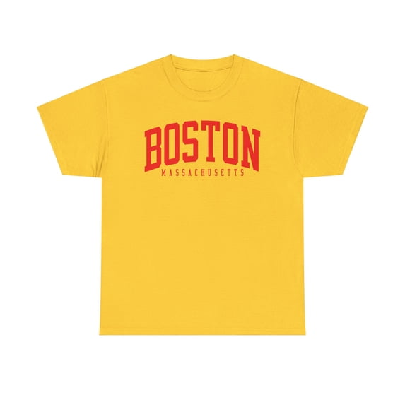 Boston Massachusetts Shirt Gifts Tshirt Tee Crew Neck