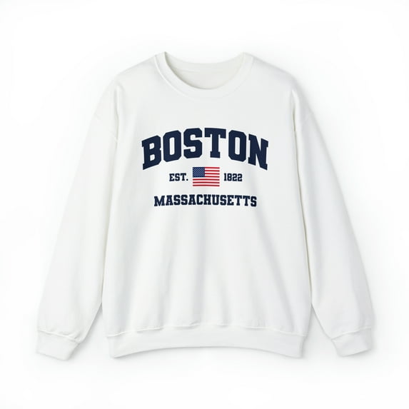 Boston Massachusetts Sweatshirt, Gifts, Crewneck