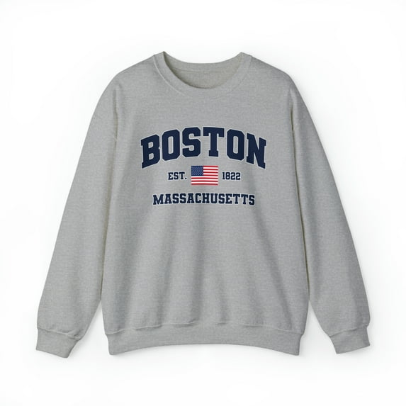 Boston Massachusetts Sweatshirt, Gifts, Crewneck