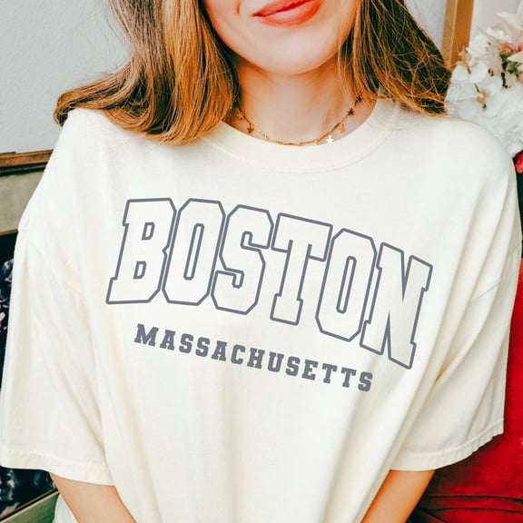 Boston Massachusetts T-Shirt, Boston,, Boston Trip Tee, Massachusetts T-Shirt, Travel Shirt, Boston Lover WHITE Unisex S-5XL Hot Trending Shirt, Vintage Birthday Gift