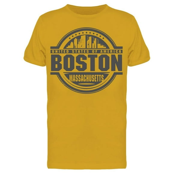 Boston Massachusetts Usa T-Shirt Men -Image by Shutterstock, Male XX-Large