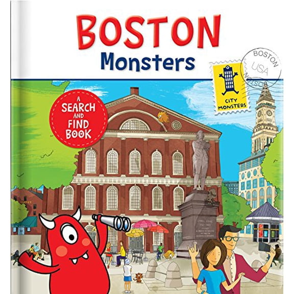 Pre-Owned Boston Monsters: A Search and Find Book Hidden Picture Adventure in Beantown Ages 3-5 Preschool (Hardcover) by Carine Laforest, Crackboom! Books