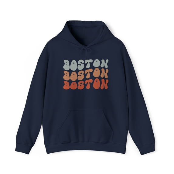 Boston Moving Away 70s Retro Hoodie, Gifts, Hooded Sweatshirt