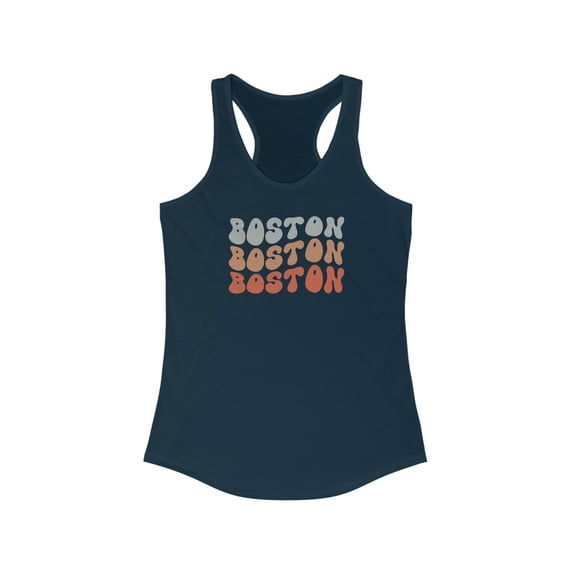 Boston Moving Away 70s Retro Tank Top Gifts Shirt Womens Sleeveless