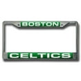 thumbnail image 1 of Boston Basketball Celtic's Chrome Metal Laser Cut License Plate Frame, 1 of 8