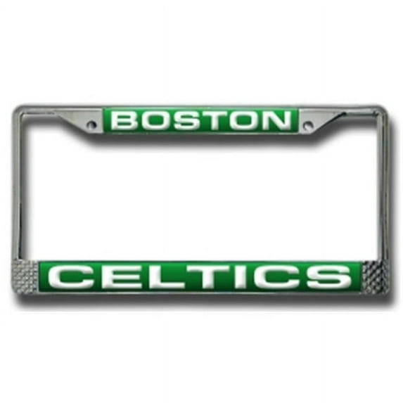 Boston Basketball Celtic's Chrome Metal Laser Cut License Plate Frame
