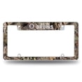 thumbnail image 1 of Boston Hockey Bruin's Chrome Metal License Plate Frame with Mossy Oak Camouflaged Camo Design, 1 of 4