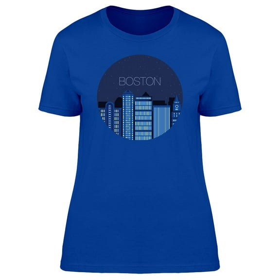 Boston Night Sky T-Shirt Men -Image by Shutterstock, Male Small