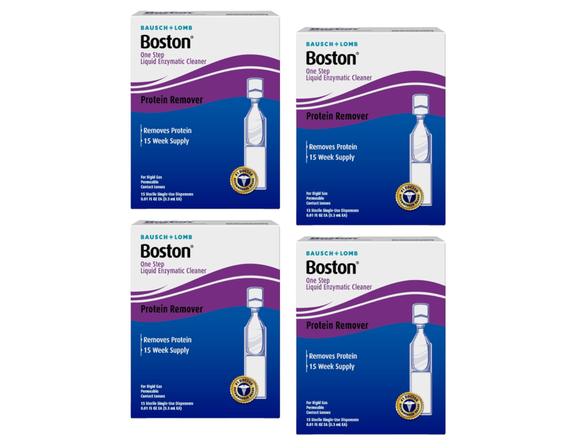 Boston One Step Liquid Enzymatic Cleaner Protein Remover Sterile Single