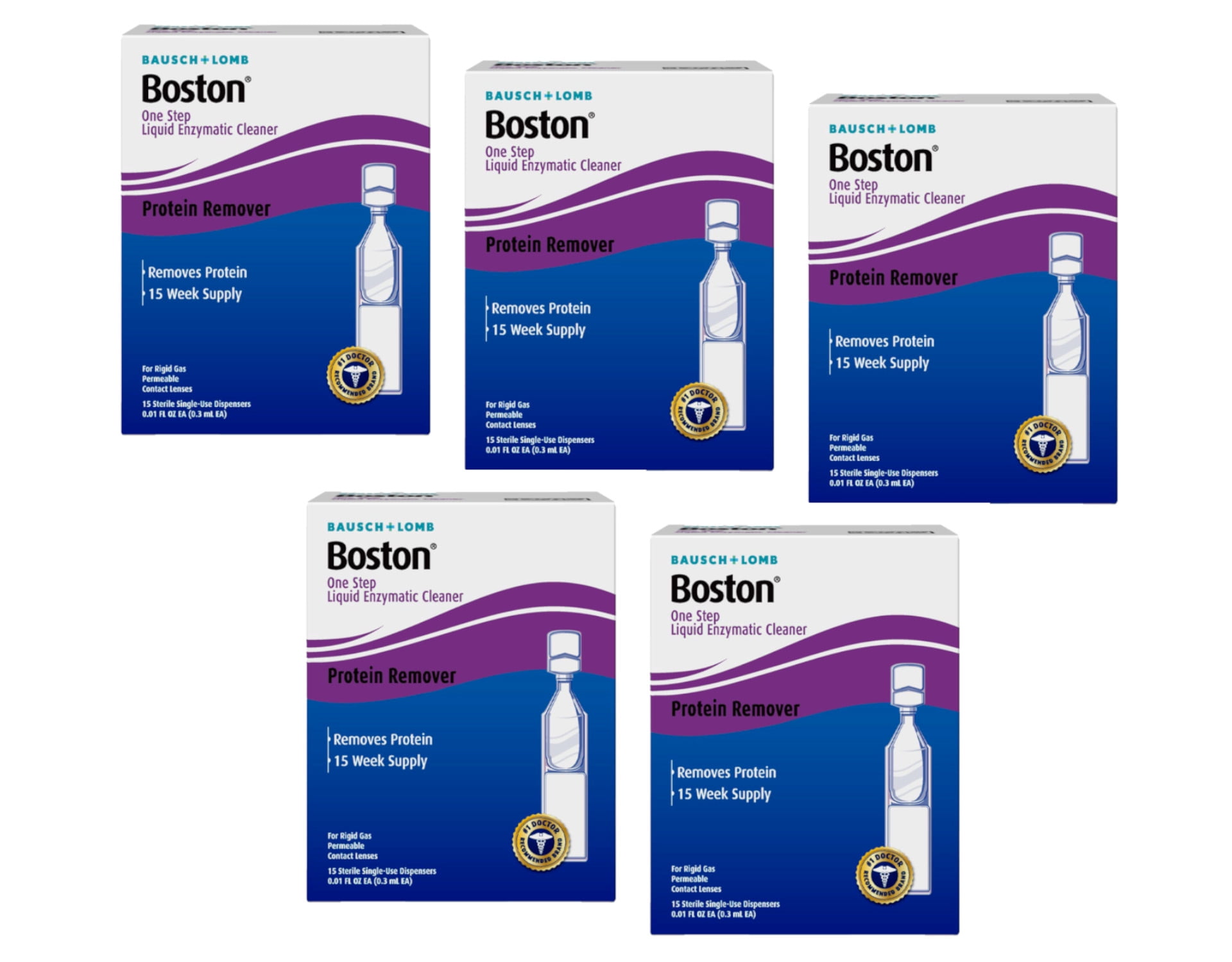 Boston One Step Liquid Enzymatic Cleaner Protein Remover Sterile Single